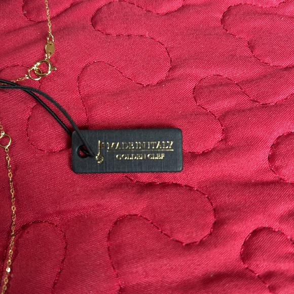 Chain 14k real gold 16, 18 inches.Elegant heart pendants. - Picture 4 of 5